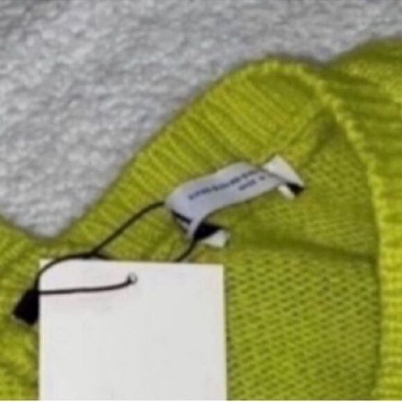 Zara Green Ruffled Long-sleeve Oversized Tunic Sweater(Size M-L) - Picture 8 of 8